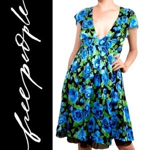 Free People silk tulle dress